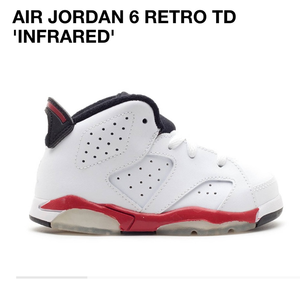 ⭐️Jordan 6 retro ‘infrared’ toddler basketball sneakers 6c